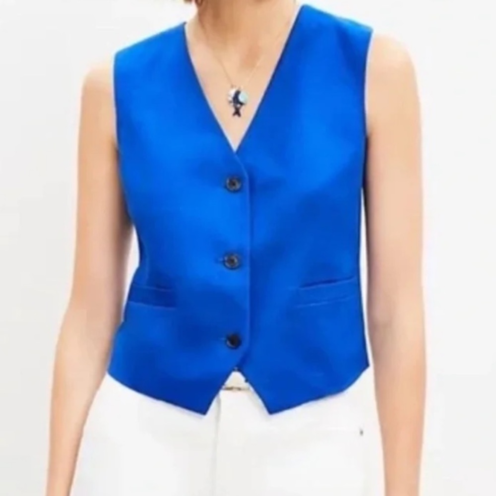 LOFT royal blue vest